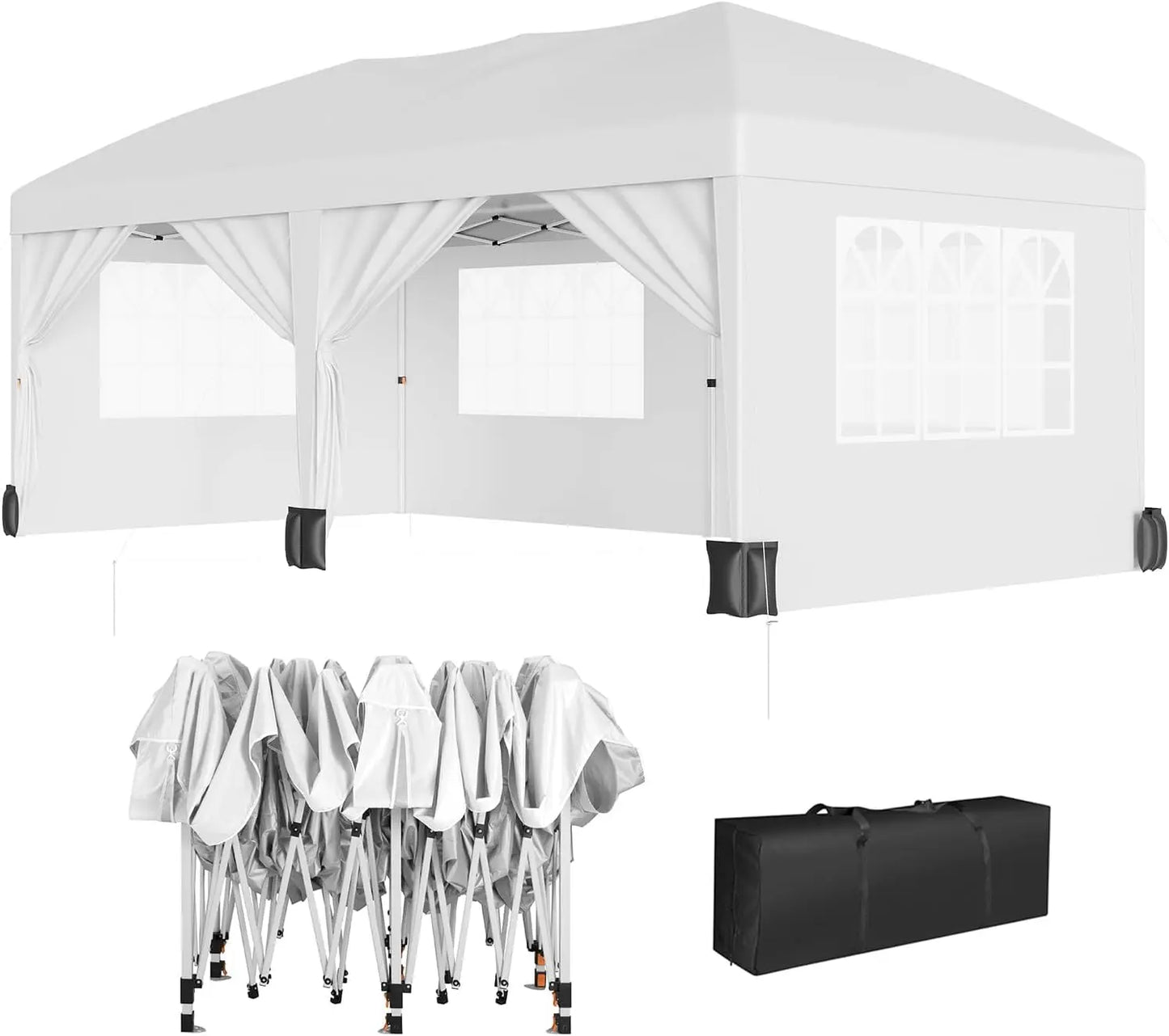Heavy Duty Pop Up Tent Removable Sidewalls Waterproof Outdoor Canopy