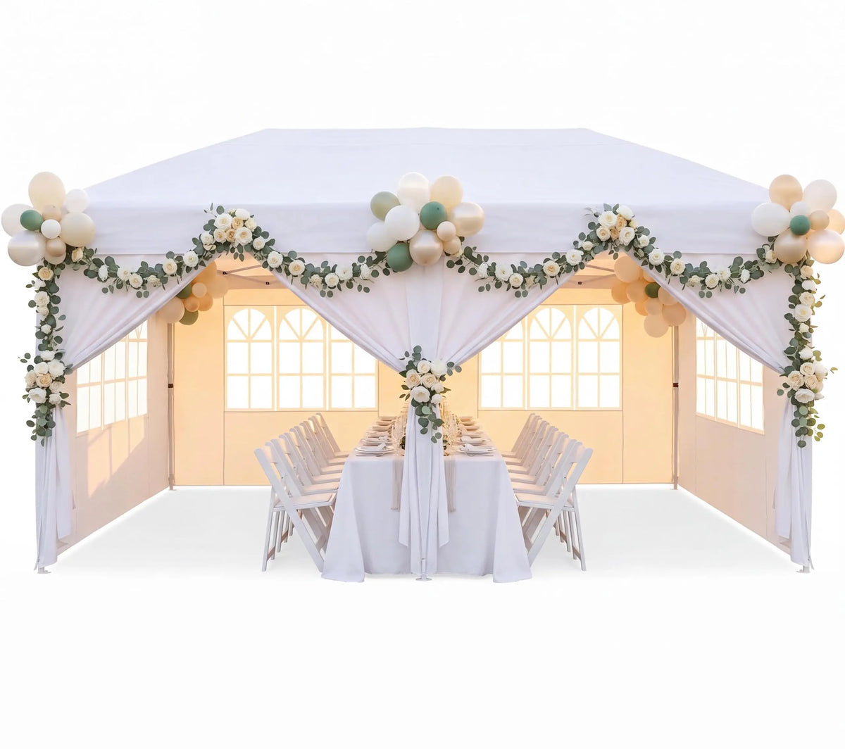 Heavy Duty Pop Up Tent Removable Sidewalls Waterproof Outdoor Canopy