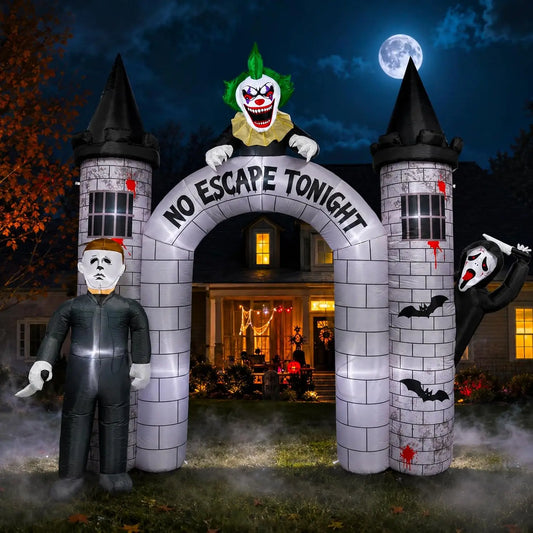 Giant Halloween Inflatable Archway With LED Lights For Yard