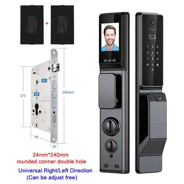 YKESDL Smart Fingerprint Door Lock With WiFi Camera And Password
