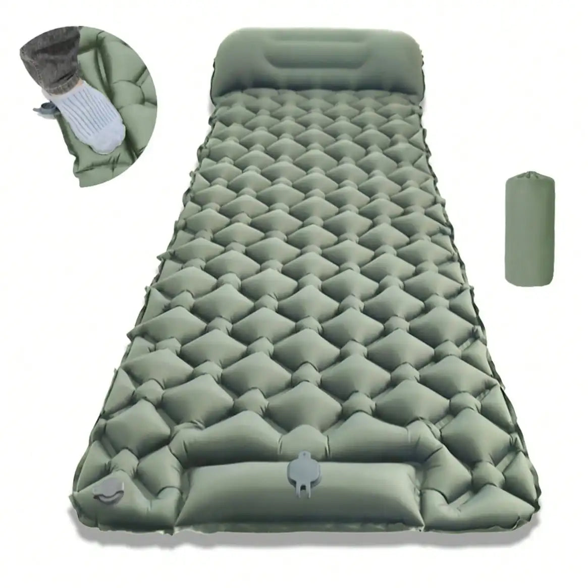 Ultra Lightweight Inflatable Camping Mattress With Built In Pump