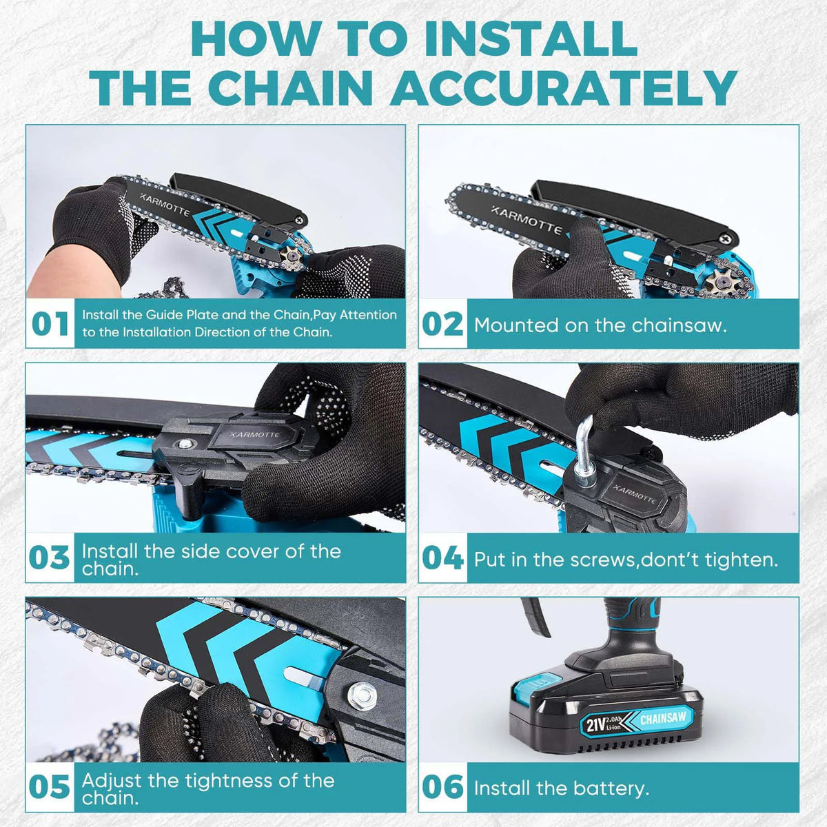 Mini Brushless Chainsaw With Auto Oiler For Tree Trimming
