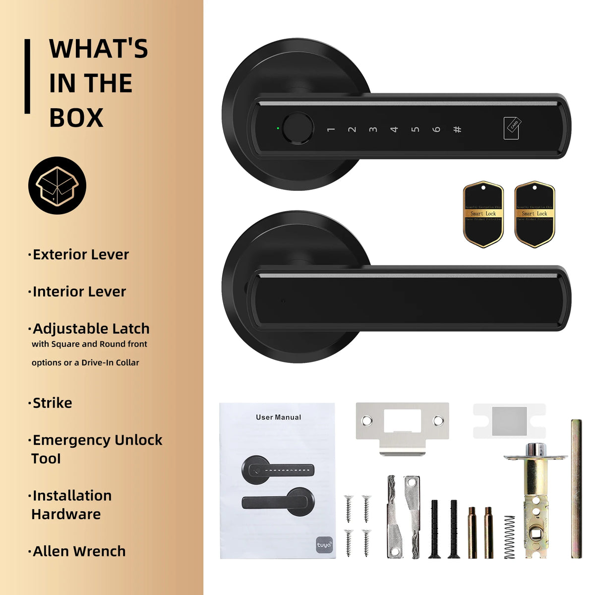 Viladepot Smart Door Lock With Fingerprint Keypad And App Control
