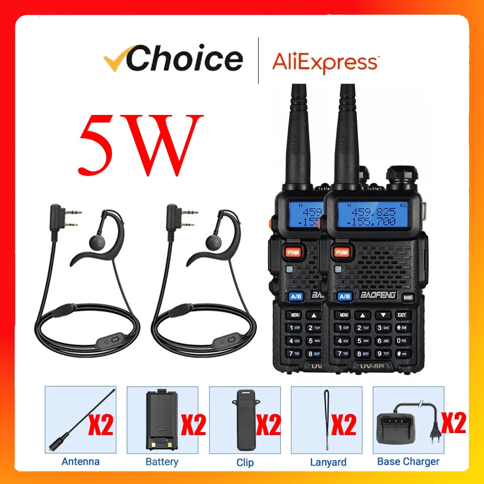 Baofeng Pro Dual Band Radio With Long Range For Hikers