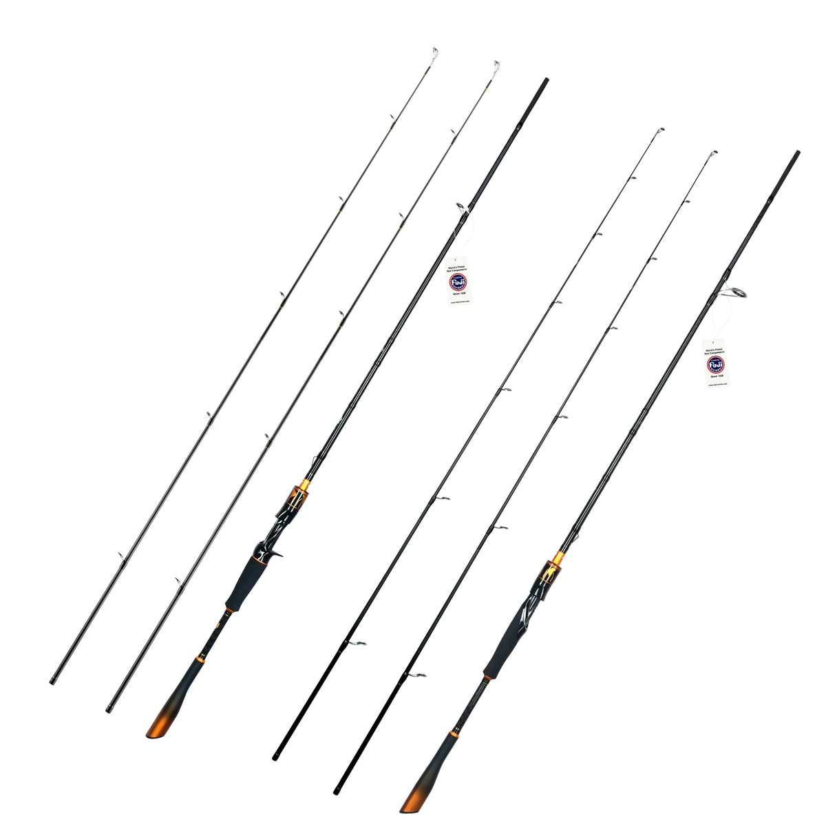 Biutifu Pro T1000 Carbon Spinning Casting Fishing Rod Fuji Guides For Anglers