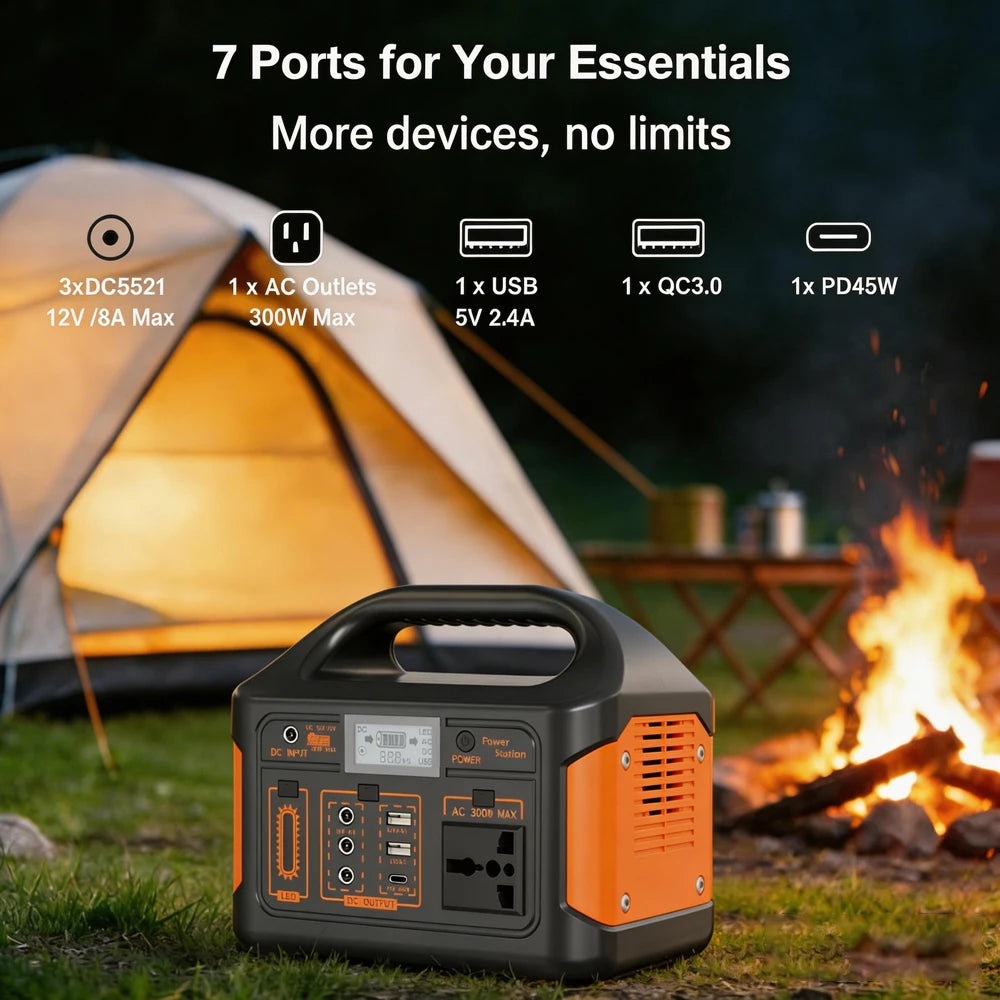 GaiaRay 500W Portable Power Station 4608Wh LiFePO4 Battery Solar Generator