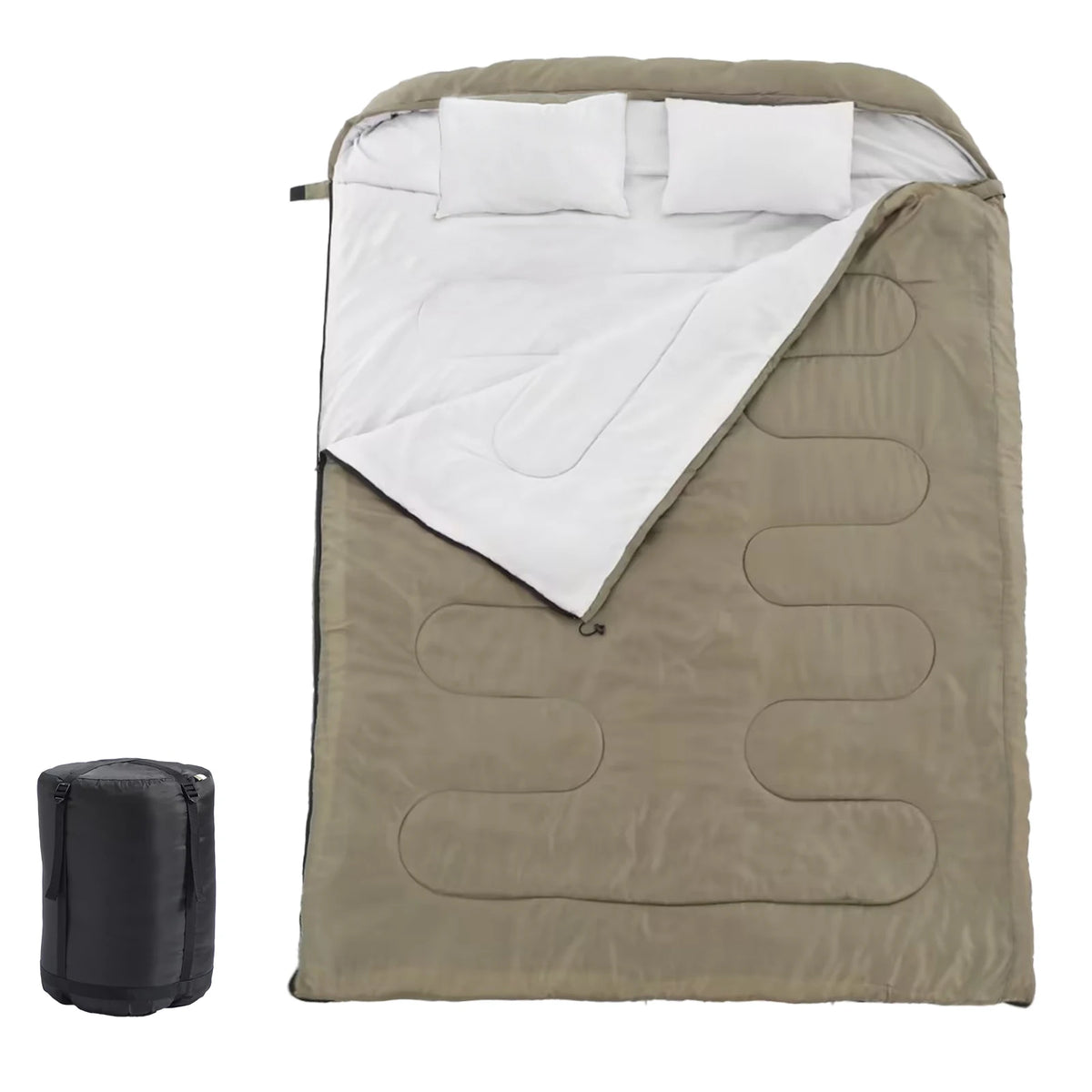 Double Sleeping Bag For Adults With Pillow Three Season