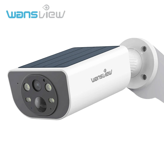 Wansview 3MP Outdoor Solar Battery Camera Floodlight Color Night Vision