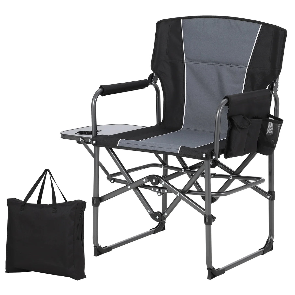 HiMISS Heavy Duty Folding Director Chair For Campers