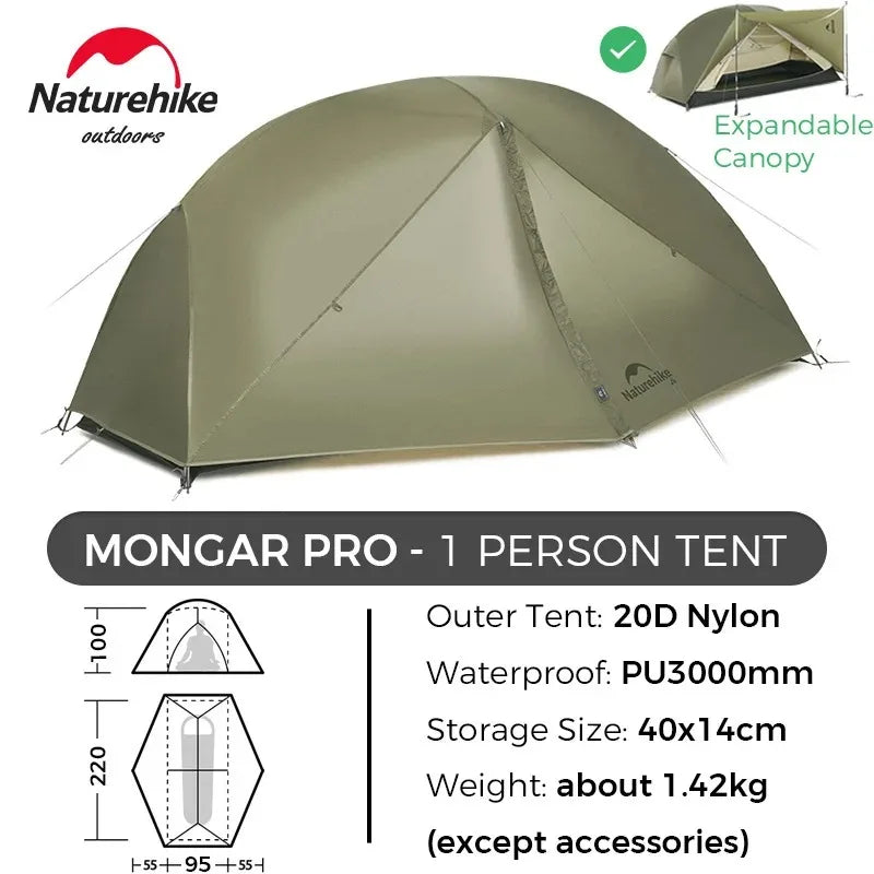 Naturehike Mongar PRO Ultralight Two Person Tent