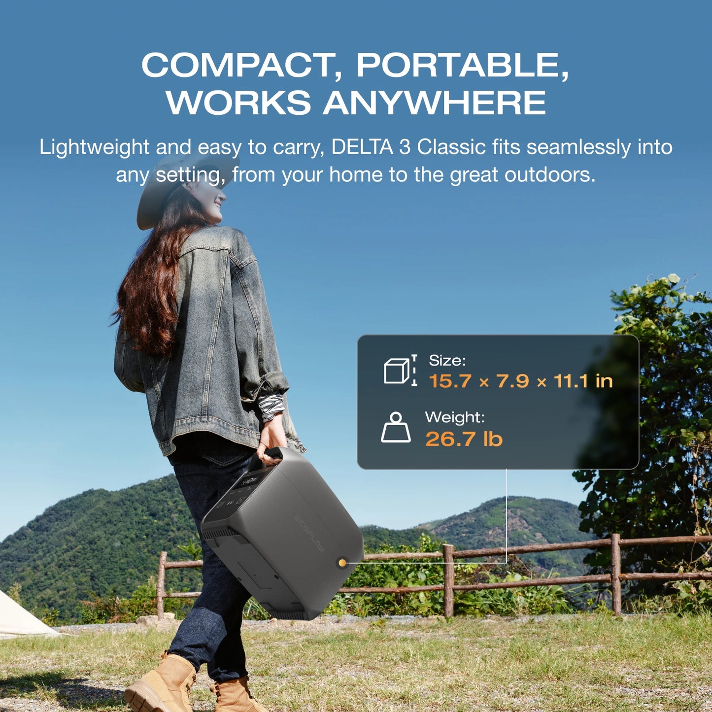 EcoFlow Delta 3 1024Wh Solar Portable Power Station