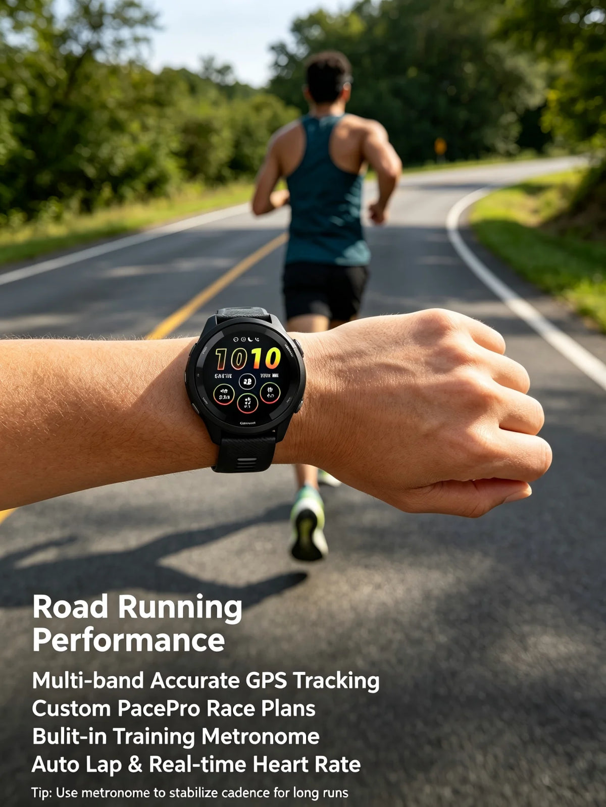 Garmin Forerunner 265 Outdoor GPS Smartwatch With Topo Maps