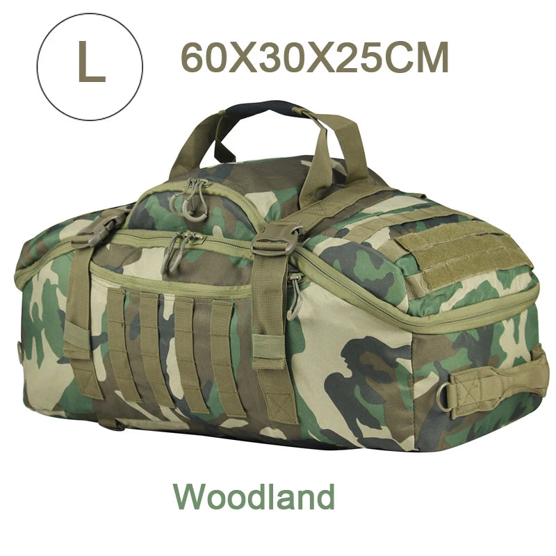 LQARMY Large Capacity Molle Tactical Hiking Camping Backpack