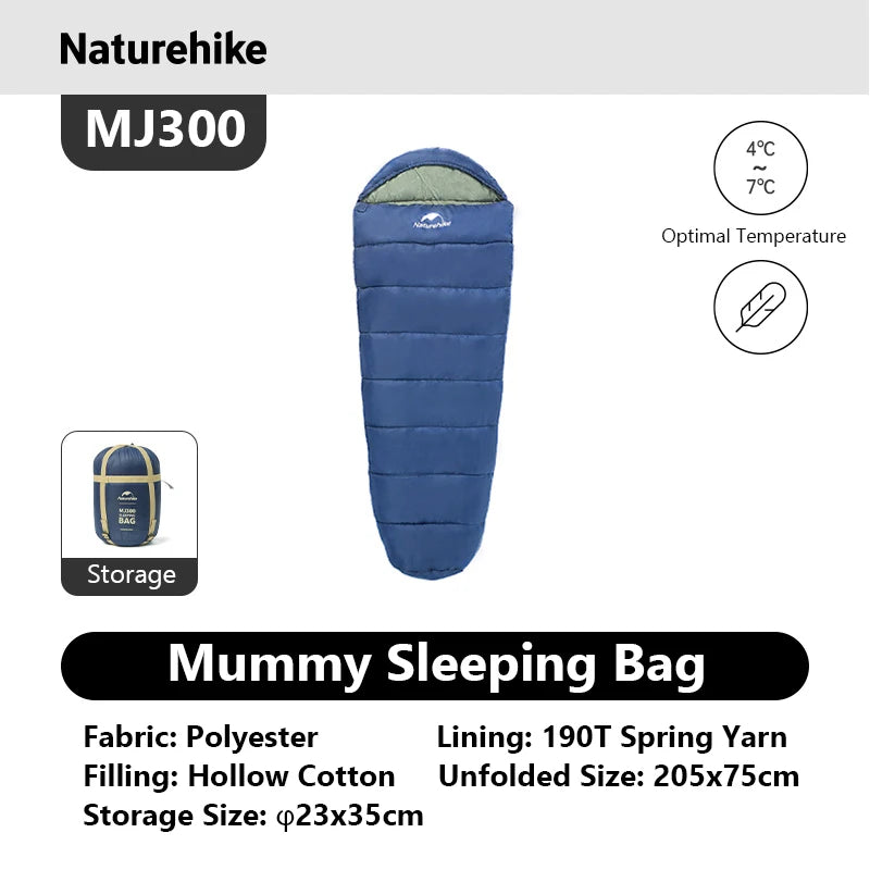 Naturehike Mummy Sleeping Bag for Warm Camping and Indoor Use