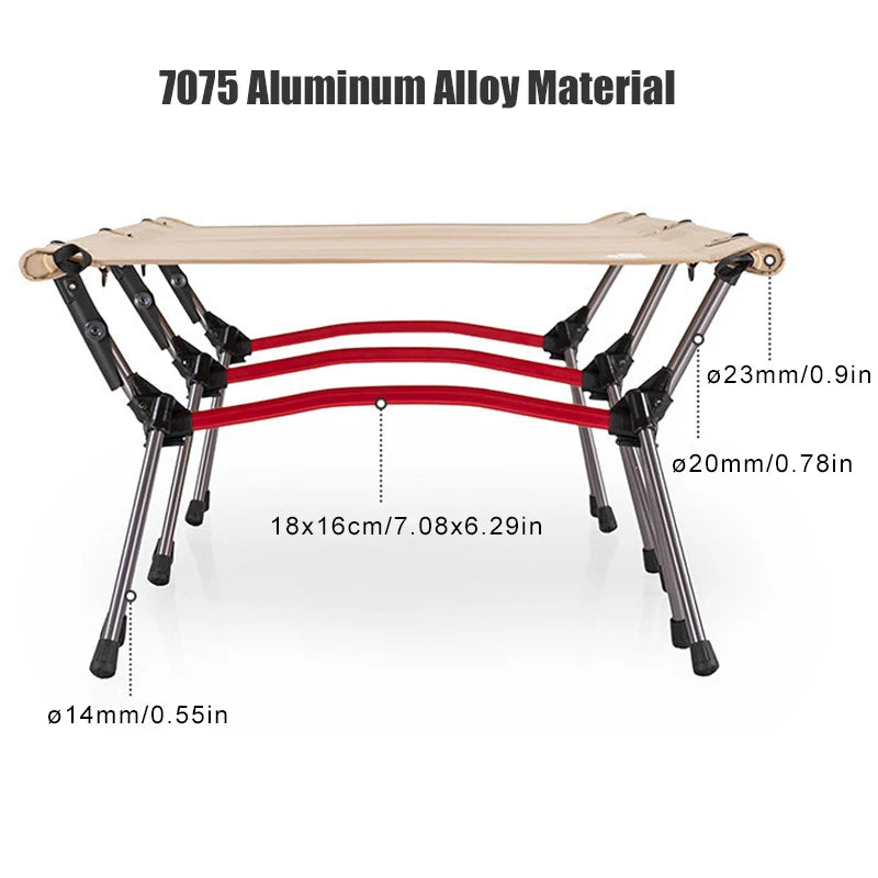Westtune Ultra Light Aluminum Alloy Portable Folding Marching Bed