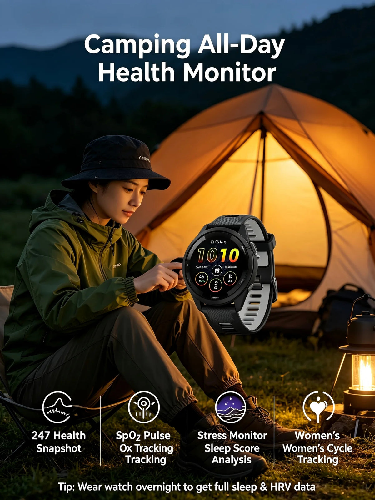 Garmin Forerunner 265 Outdoor GPS Smartwatch With Topo Maps