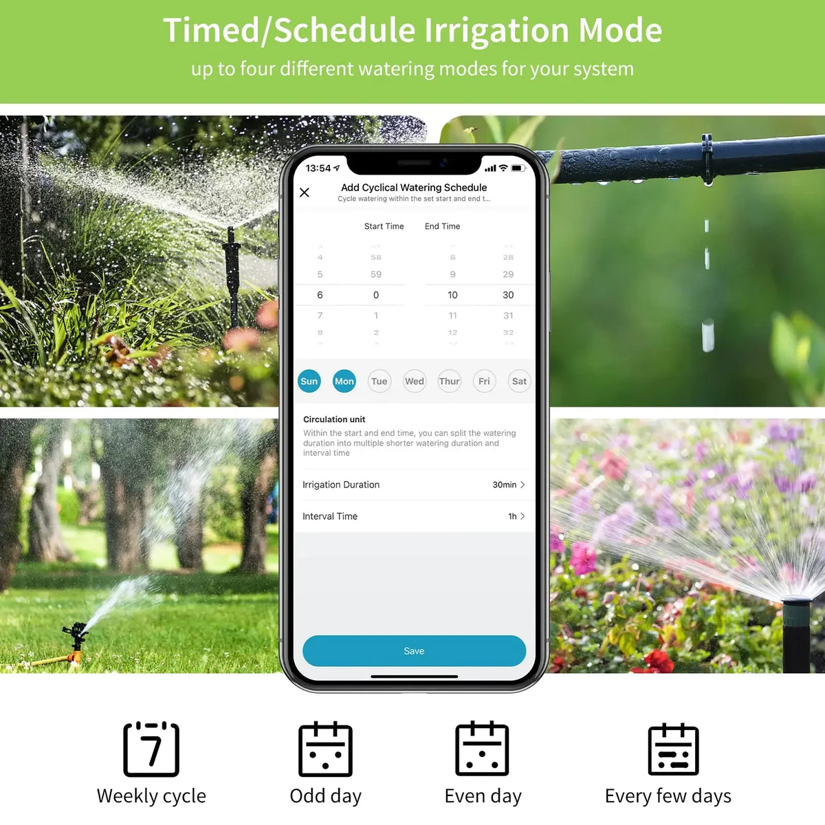 Diivoo Smart Bluetooth Garden Hose Water Timer With Rain Delay
