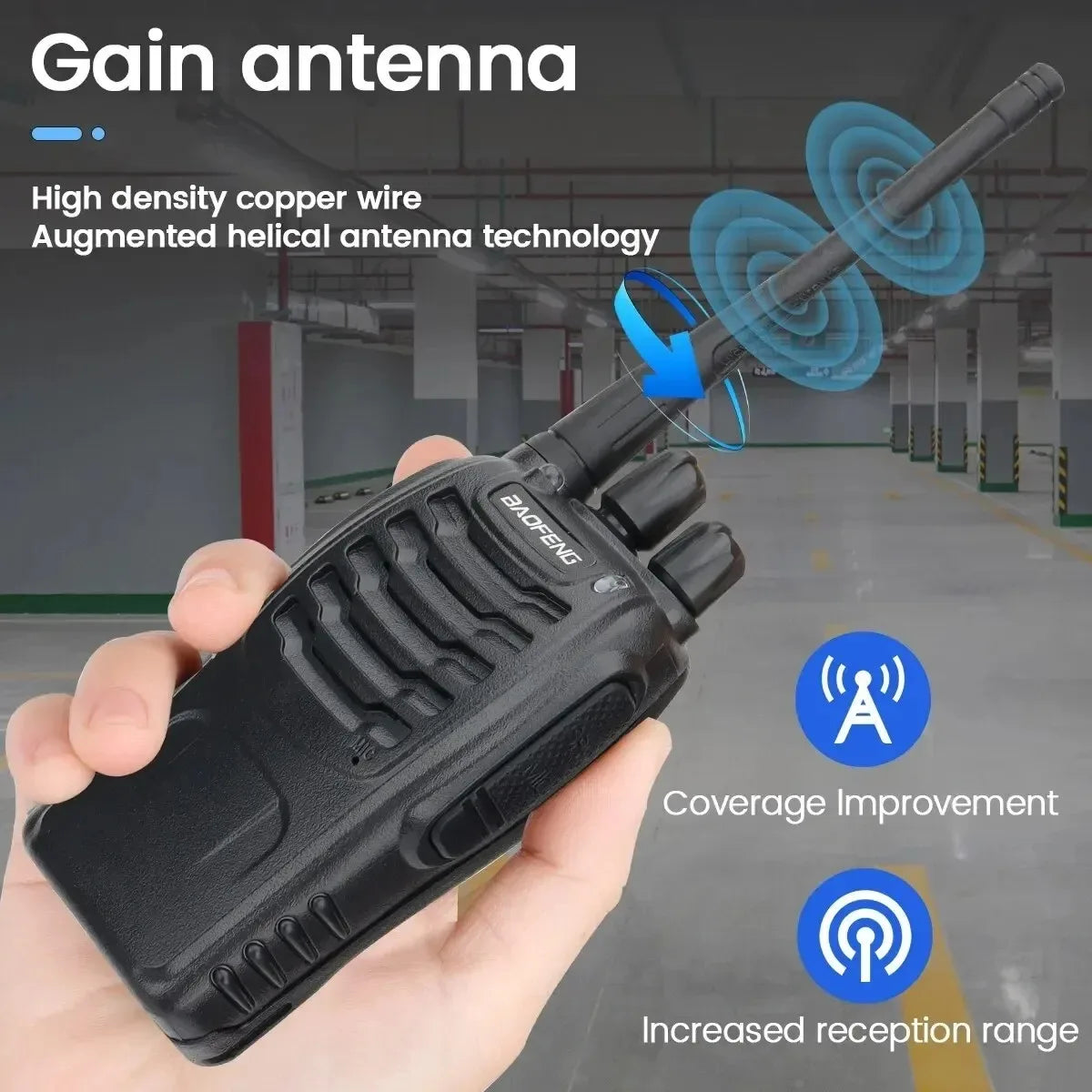 Baofeng BF-888S Portable Two Way Radio With Extended Range For Hikers