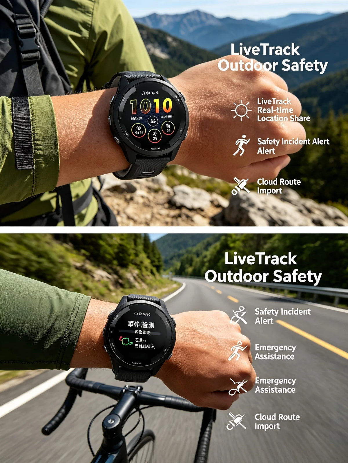 Garmin Forerunner 265 Outdoor GPS Smartwatch With Topo Maps