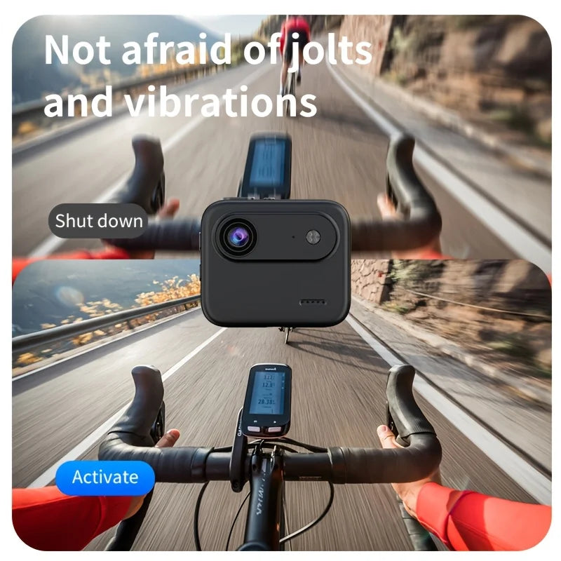Compact 4K Flip Screen Action Camera With Anti Shake Stabilization