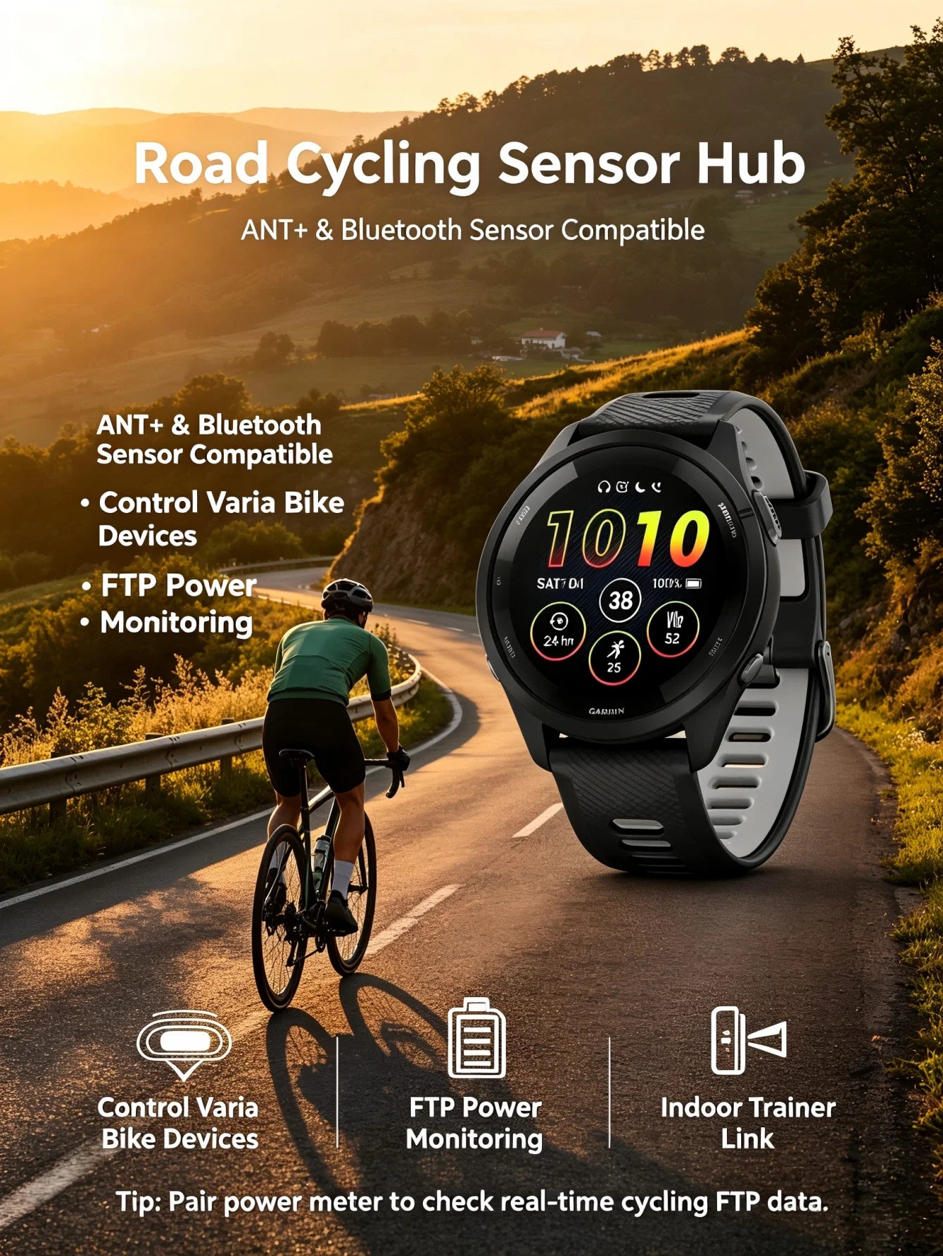 Garmin Forerunner 265 Outdoor GPS Smartwatch With Topo Maps