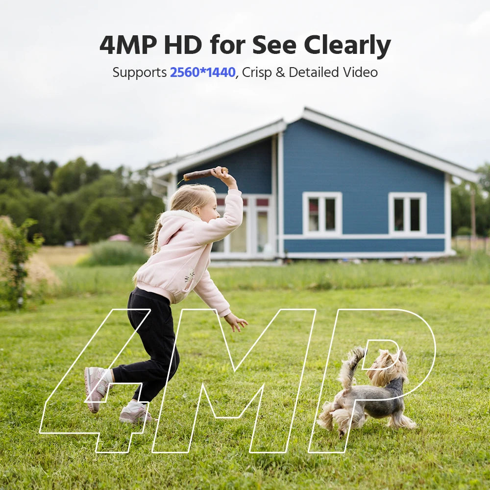 Annke 4MP Solar Wireless Security Camera PIR Motion Detection