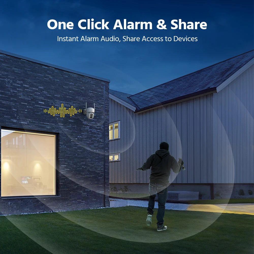 Annke 4MP Solar Wireless Security Camera PIR Motion Detection