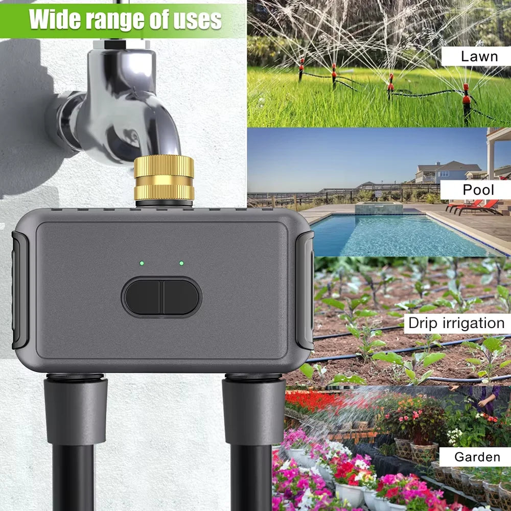 Insoma Wifi Automatic Garden Water Timer Dual Hose Controller