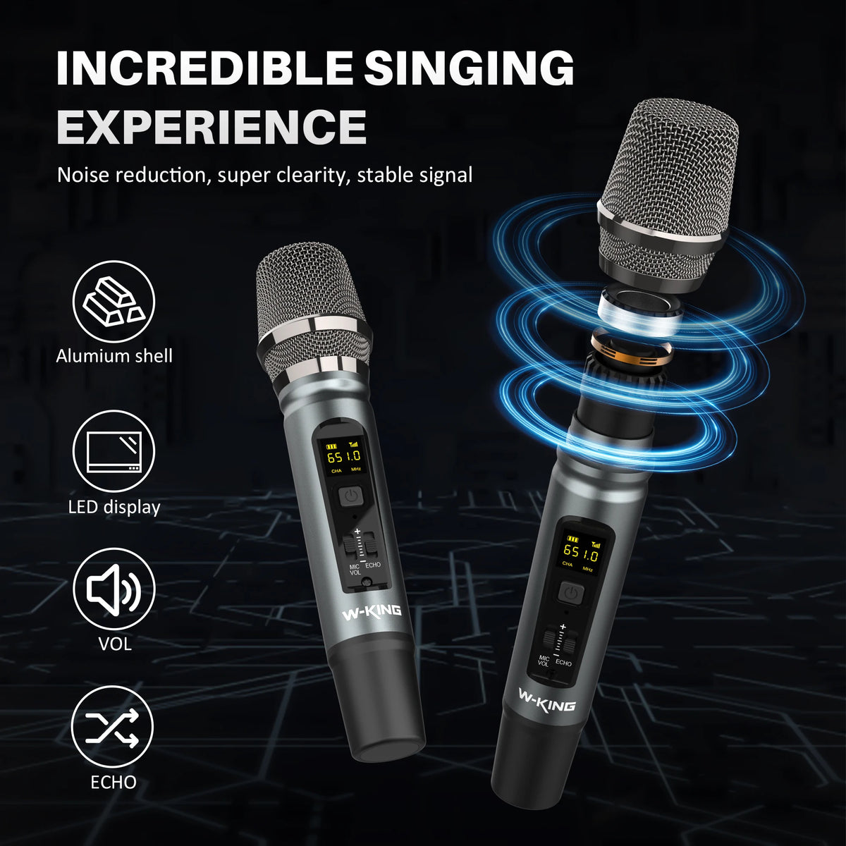 W-King D20 Portable Bluetooth Speaker With Powerful Bass IPX7 Waterproof