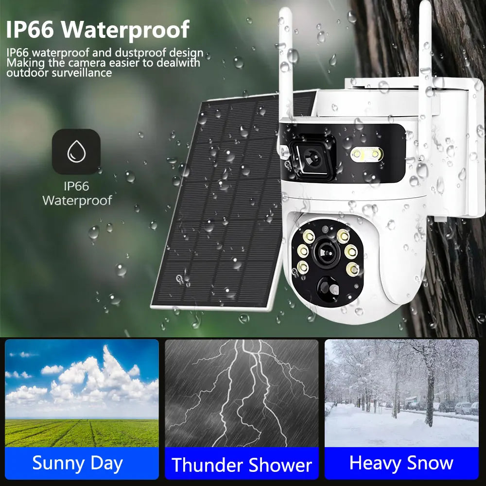 MvpSecam 8MP Dual Lens 4G PTZ Solar Outdoor IP Camera