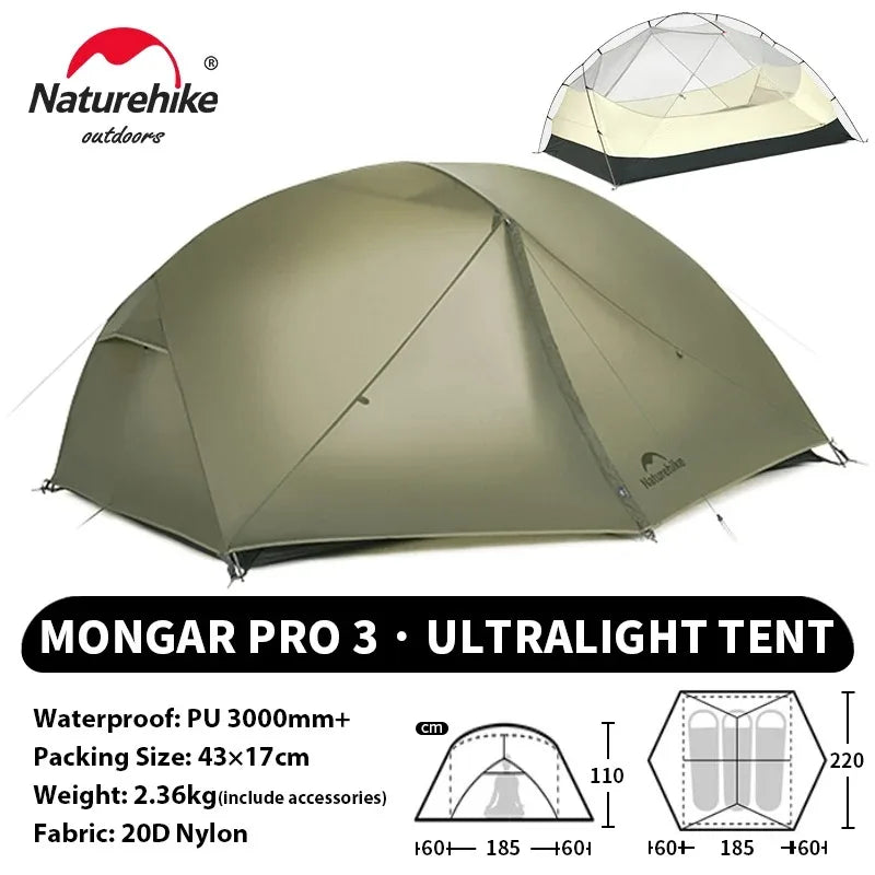 Naturehike Mongar PRO Ultralight Two Person Tent