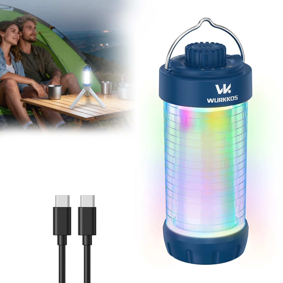 Wurkkos CL01 Mini 360 Degree RGB Rechargeable LED Flashlight