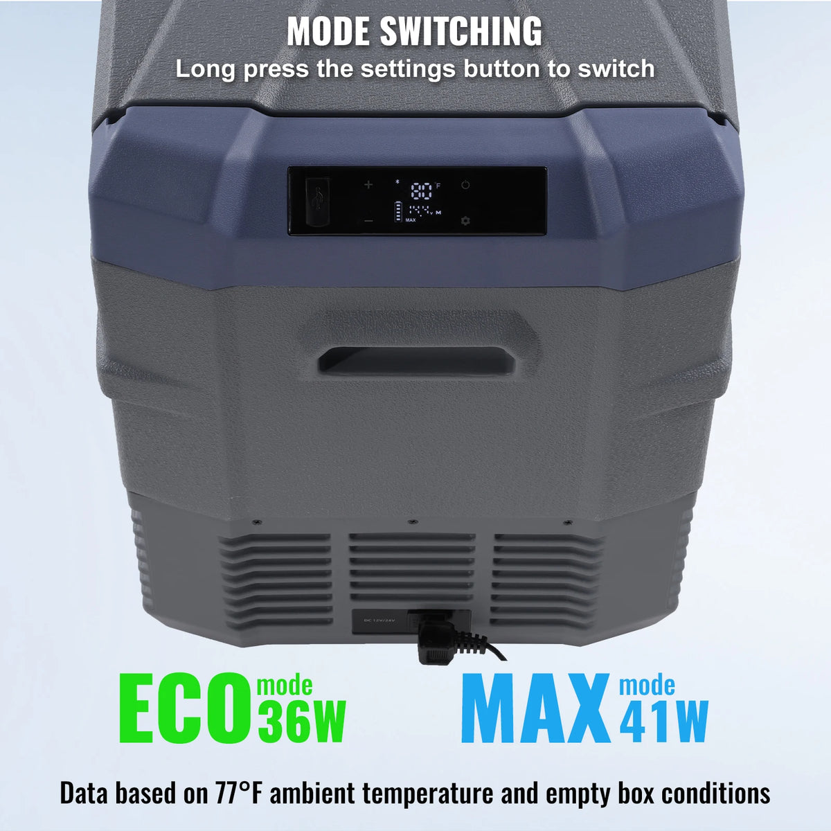 SucceBuy Portable Dual Zone Car Refrigerator Compressor Cooler for Home and Travel